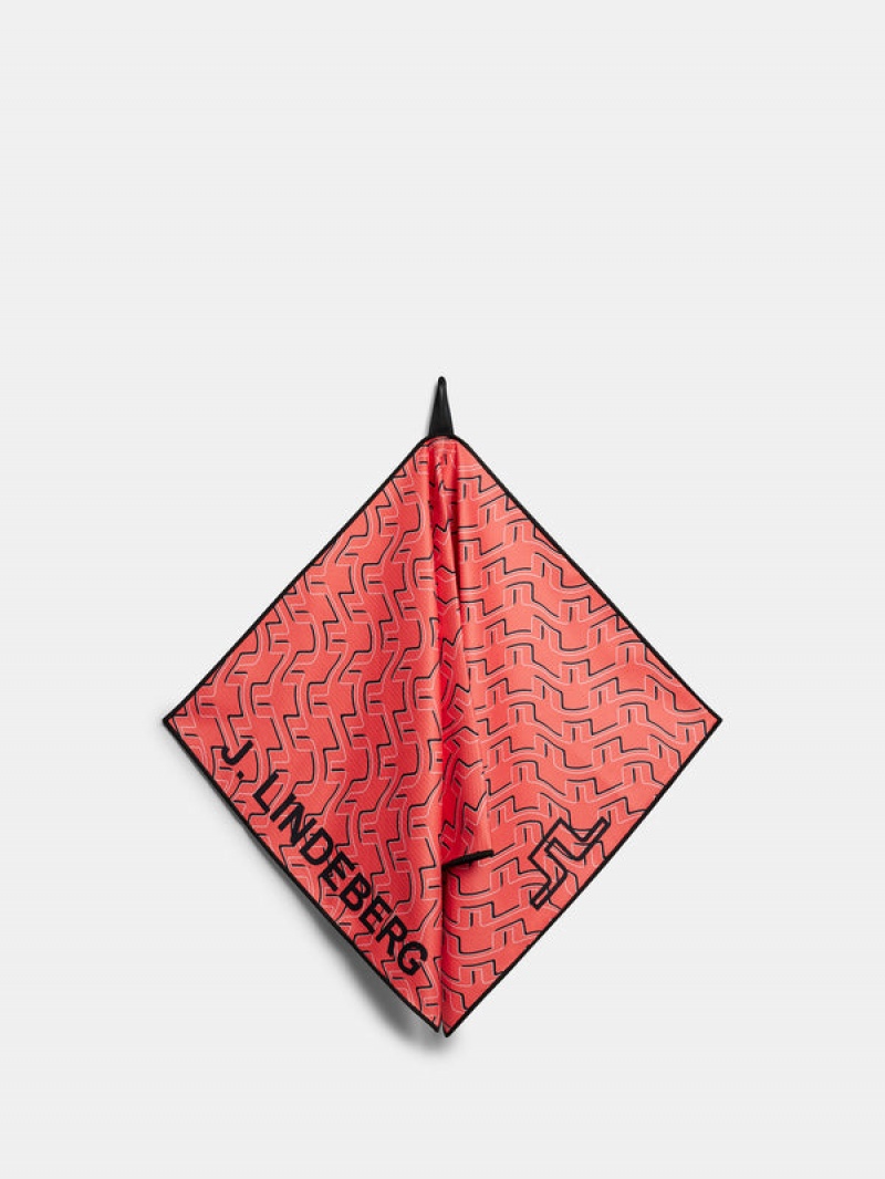 Bridge Spray Coral Jlindeberg JL Printed Towel | SN-JL574776