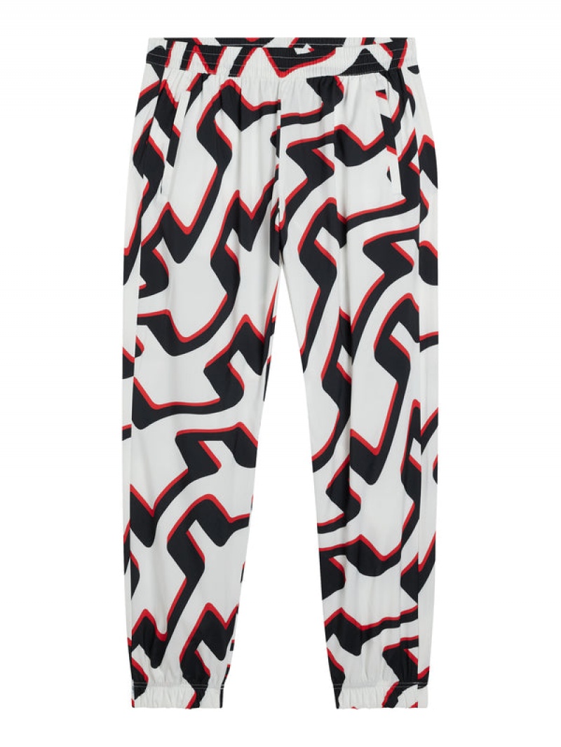 Bridge Wave White Jlindeberg Petrus Print Pant | SN-JL574545