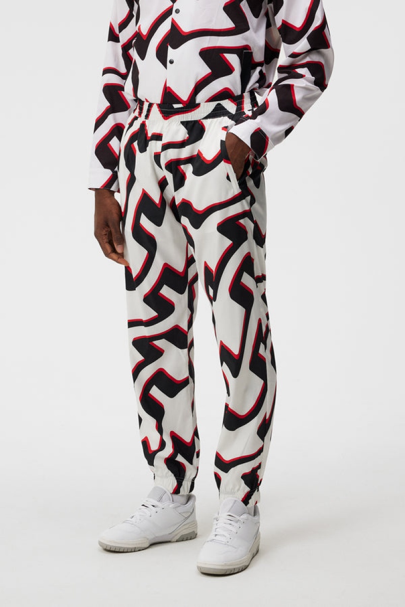 Bridge Wave White Jlindeberg Petrus Print Pant | SN-JL574545