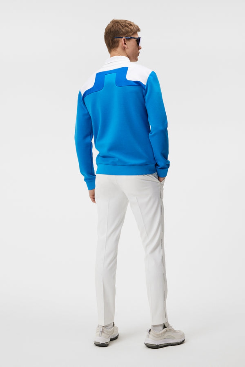 Brilliant Blue Jlindeberg Jeff Crew Neck Sweatshirt | SN-JL574613