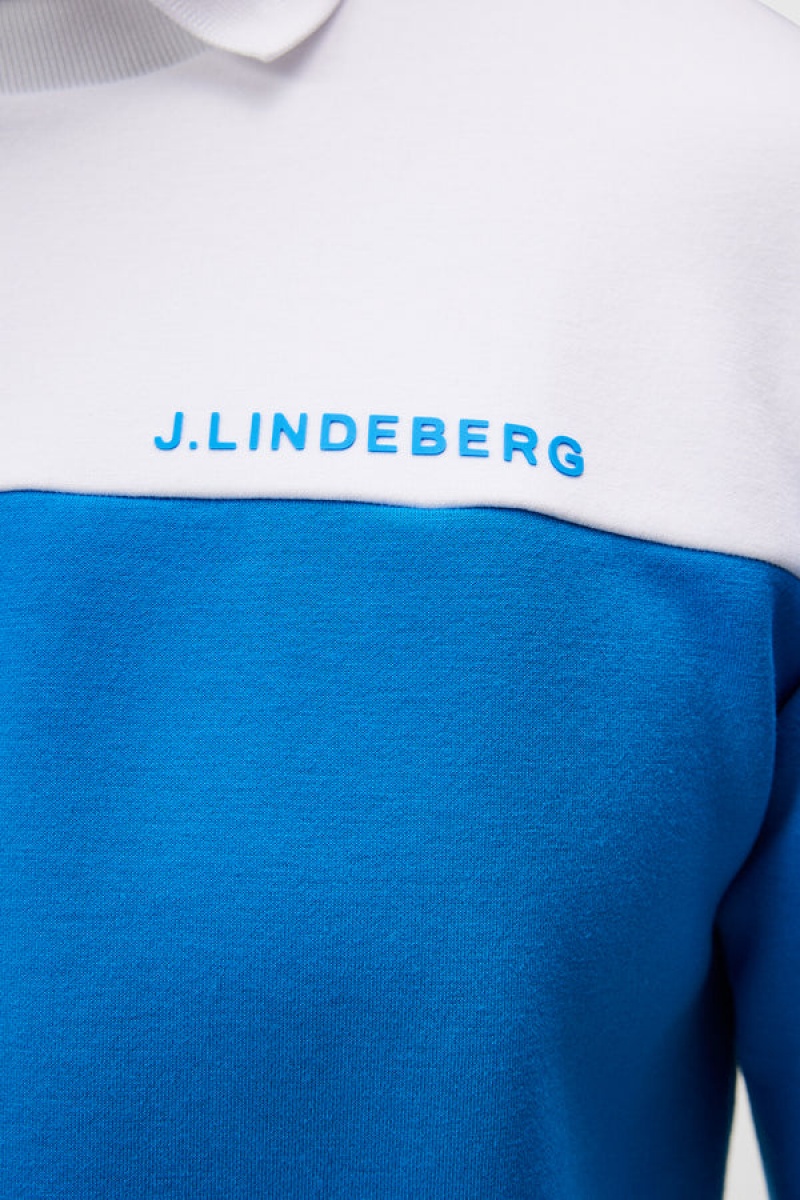 Brilliant Blue Jlindeberg Jeff Crew Neck Sweatshirt | SN-JL574613