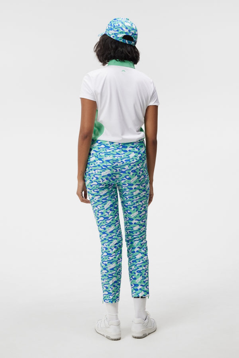 Caldera Jade Cream Jlindeberg Pia Print Pant | SN-JL575257