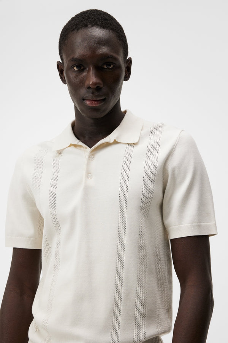 Cloud White Jlindeberg Rey Solid Polo | SN-JL574882