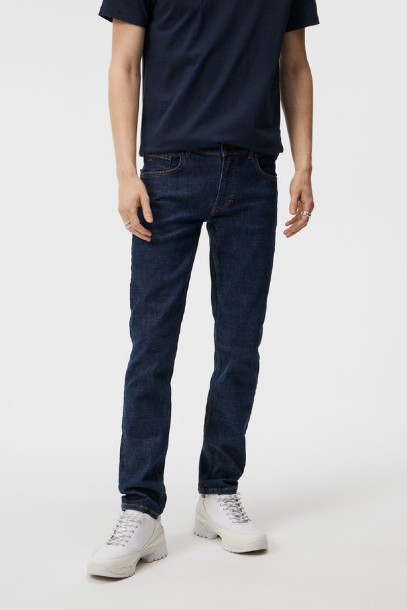 Dark Blue Jlindeberg Jay Active Dark Indigo Jeans | SN-JL574925