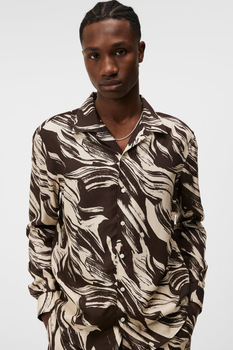 Delicioso Jlindeberg Playa Printed Tencel Shirt | SN-JL574997