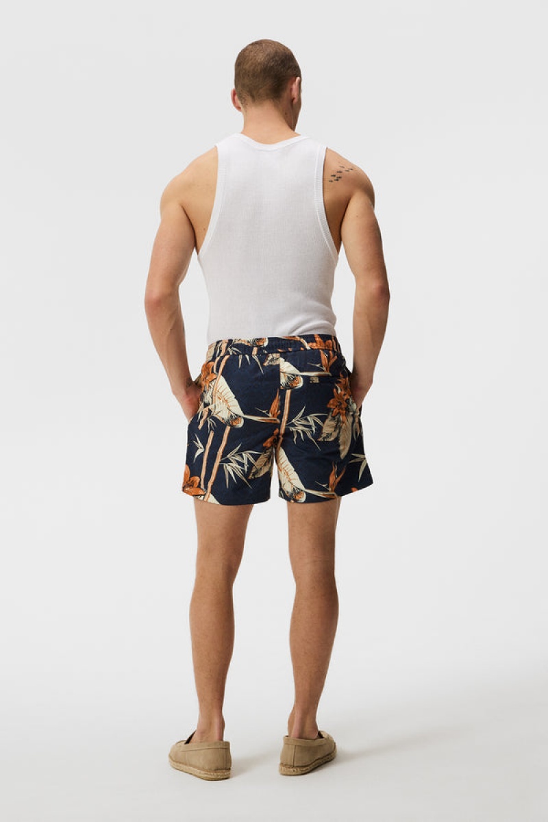 Dream Blue Jlindeberg Banks Tropical Swim Trunks | SN-JL574960