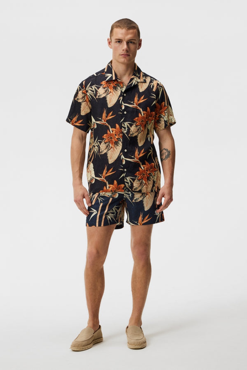 Dream Blue Jlindeberg Banks Tropical Swim Trunks | SN-JL574960