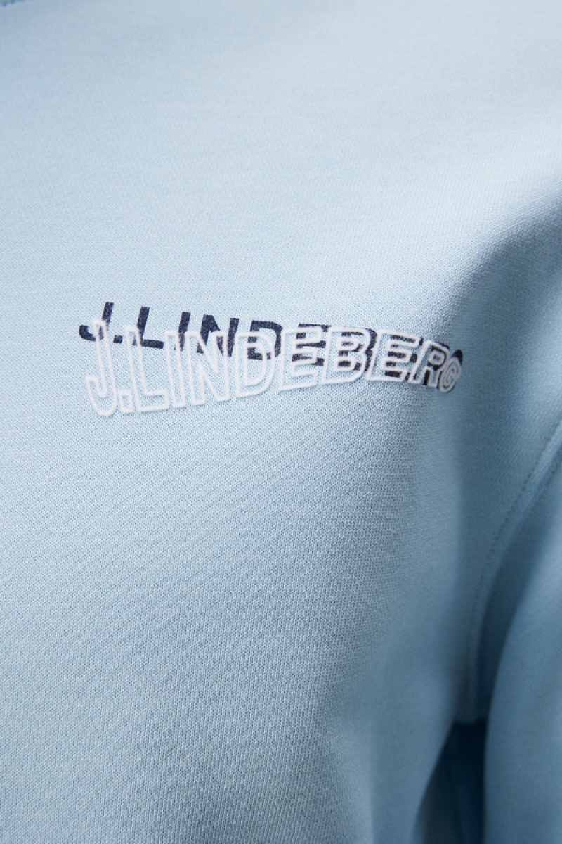 Dream Blue Jlindeberg Throw Crew Neck | SN-JL574876