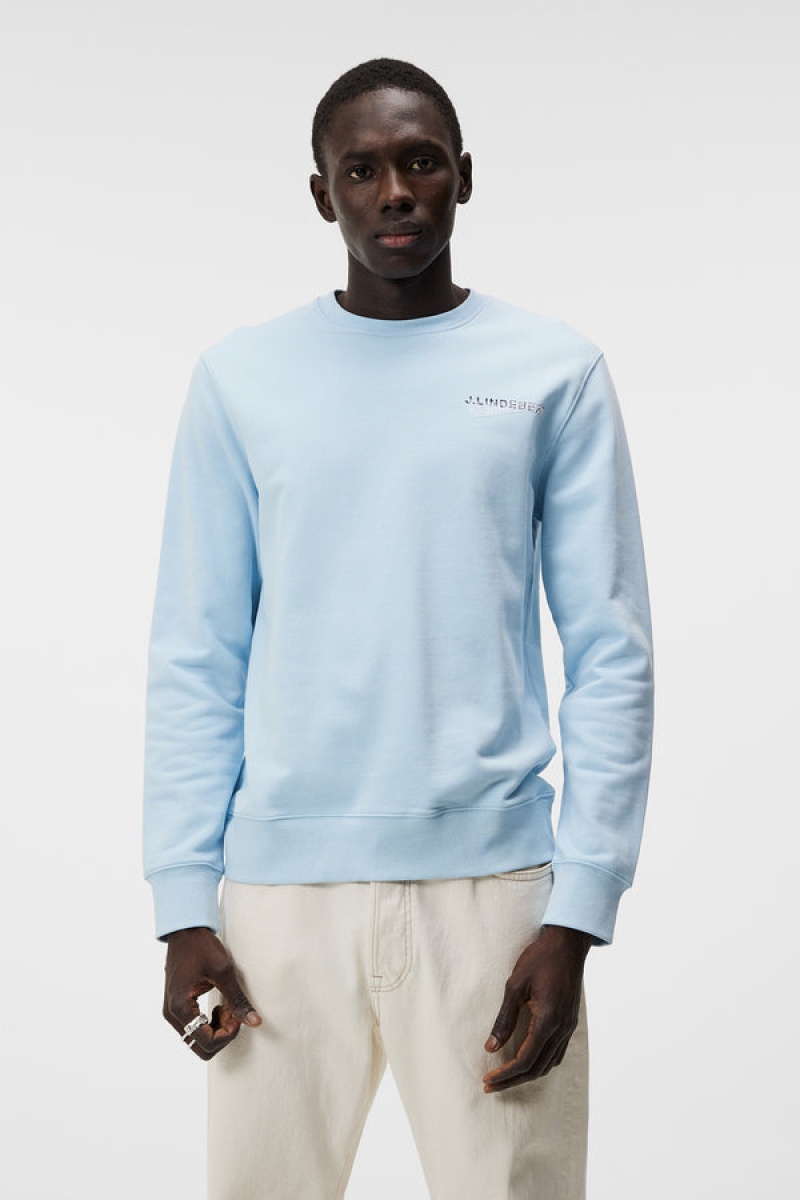 Dream Blue Jlindeberg Throw Crew Neck | SN-JL574876