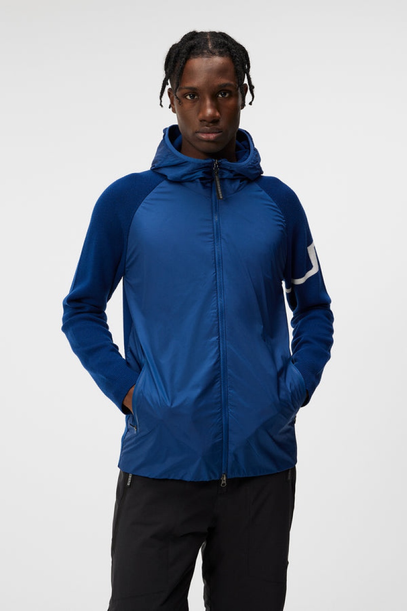 Estate Blue Jlindeberg Cascade Hybrid Hood Jacket | SN-JL575085