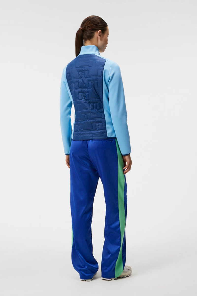 Estate Blue Jlindeberg Quilt Hybrid Jacket | SN-JL575379