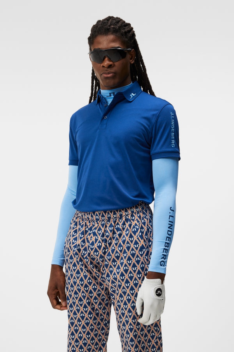 Estate Blue Jlindeberg Tour Tech Slim Polo | SN-JL574471