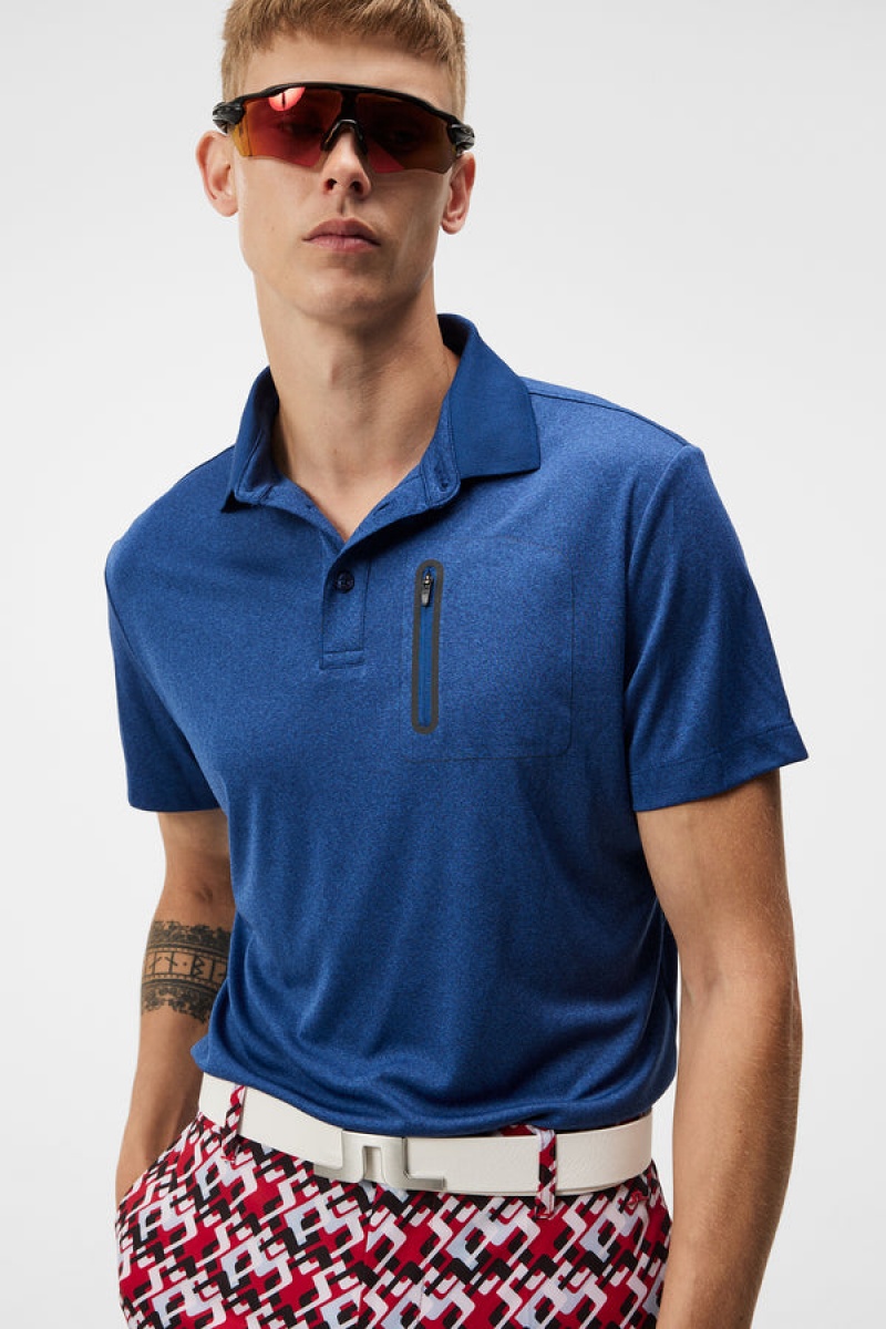 Estate Blue Melange Jlindeberg Max Polo | SN-JL574485