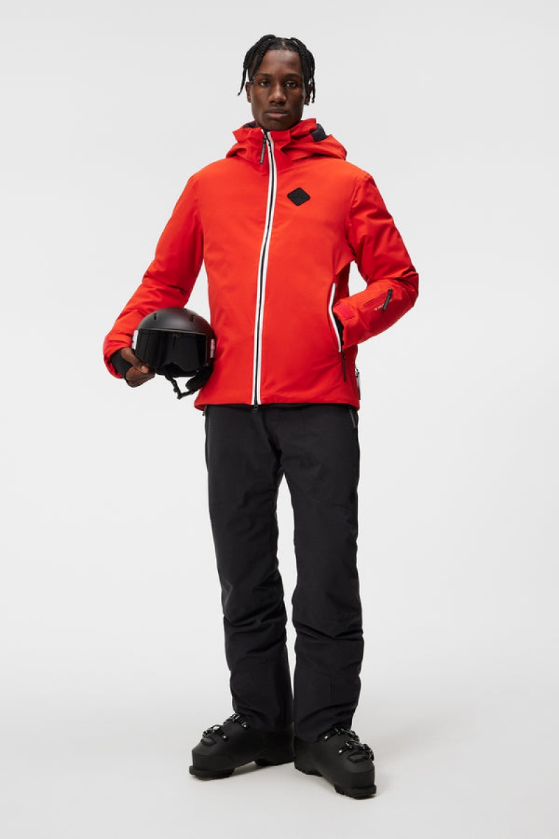 Fiery Red Jlindeberg Ray Hybrid Jacket | SN-JL575071