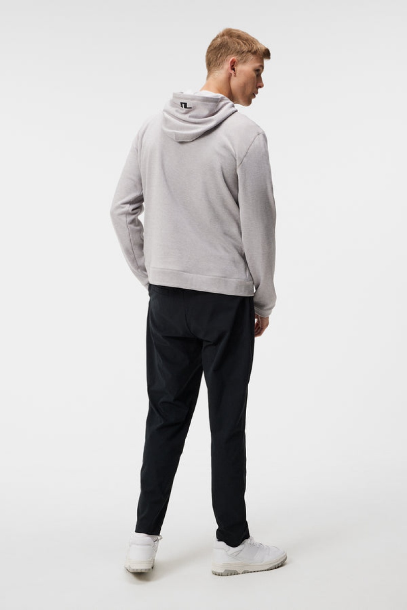 Grey Melange Jlindeberg Brush Hoodie | SN-JL574657