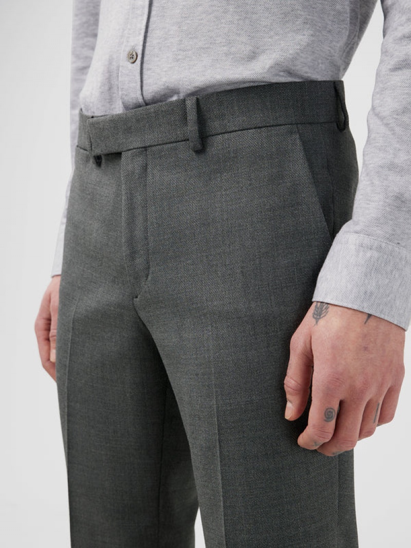 Grey Melange Jlindeberg Grant Active Hopsack Pants | SN-JL575003