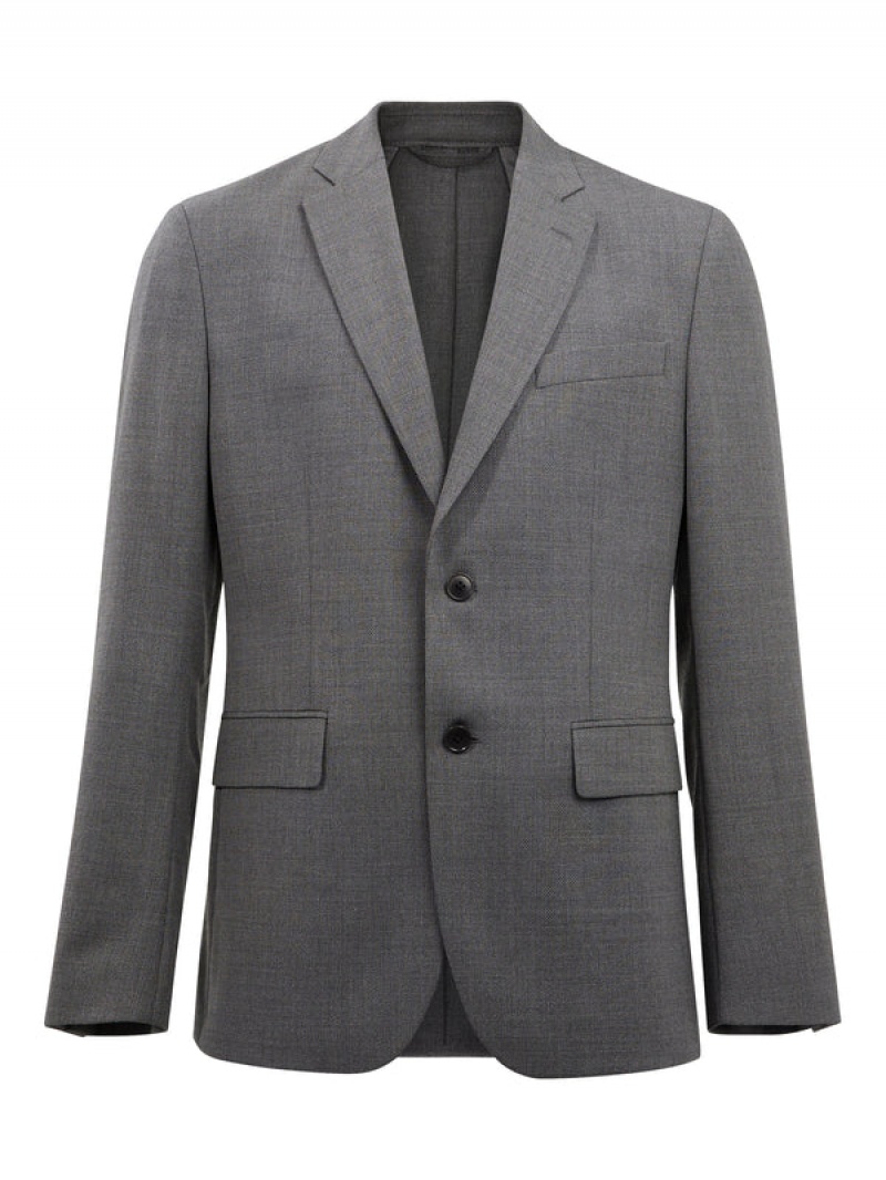 Grey Melange Jlindeberg Hopper Active Hopsack Blazer | SN-JL575002