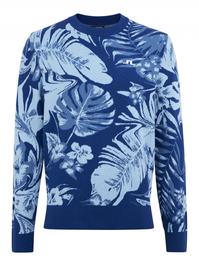 Hibiscus Blue Jlindeberg Percy Sweater | SN-JL574597