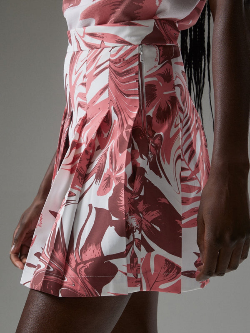 Hibiscus Pink Jlindeberg Adina Print Skirt | SN-JL575184