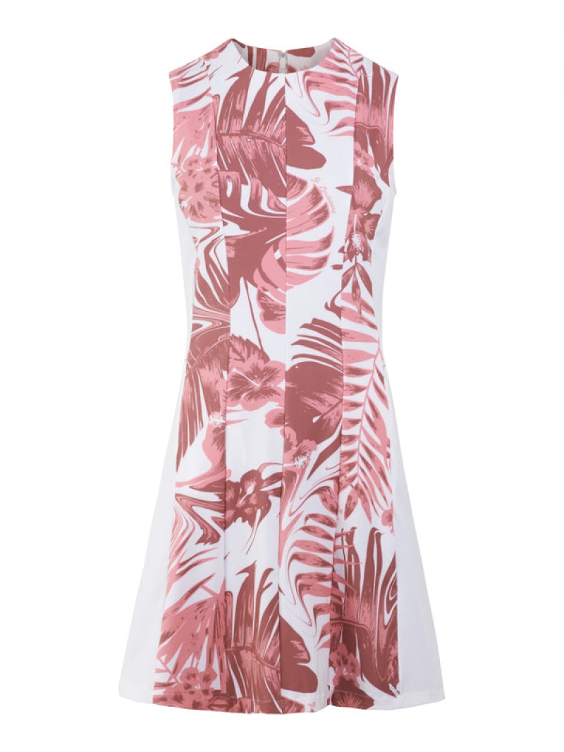 Hibiscus Pink Jlindeberg Jasmin Print Dress | SN-JL575223