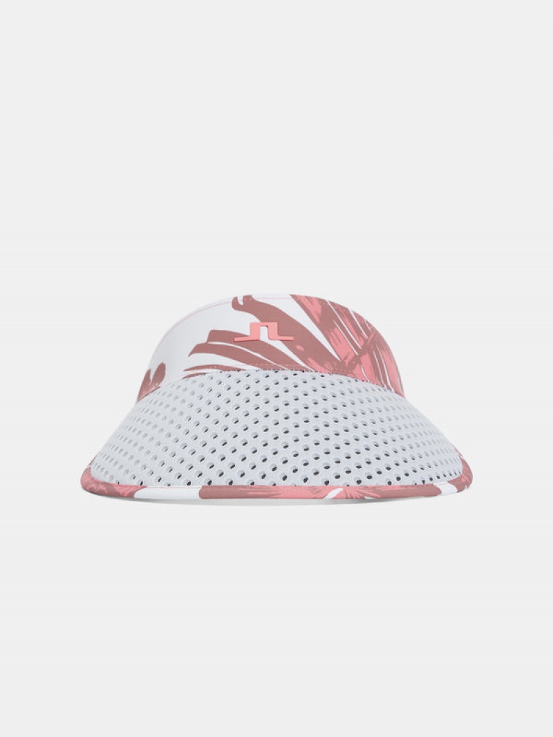 Hibiscus Pink Jlindeberg Vera Print Big Visor | SN-JL575400