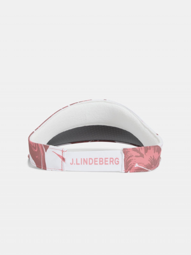 Hibiscus Pink Jlindeberg Vera Print Big Visor | SN-JL575400