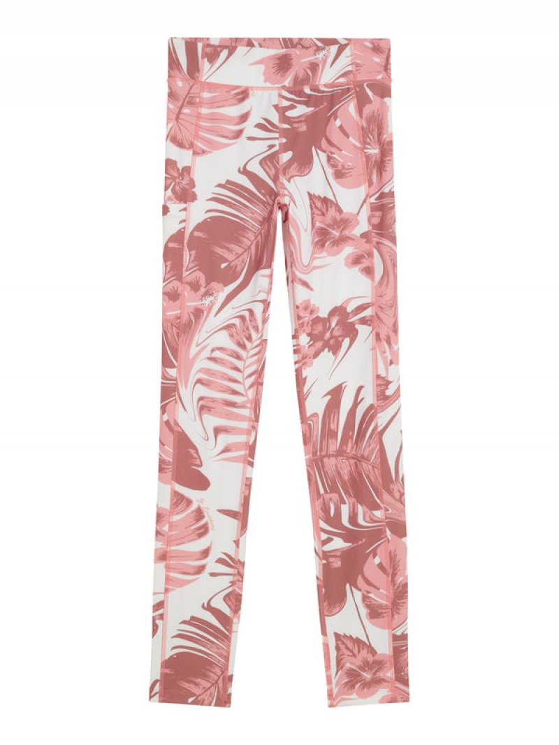 Hibiscus Pink Jlindeberg Zena Print Tights | SN-JL575246