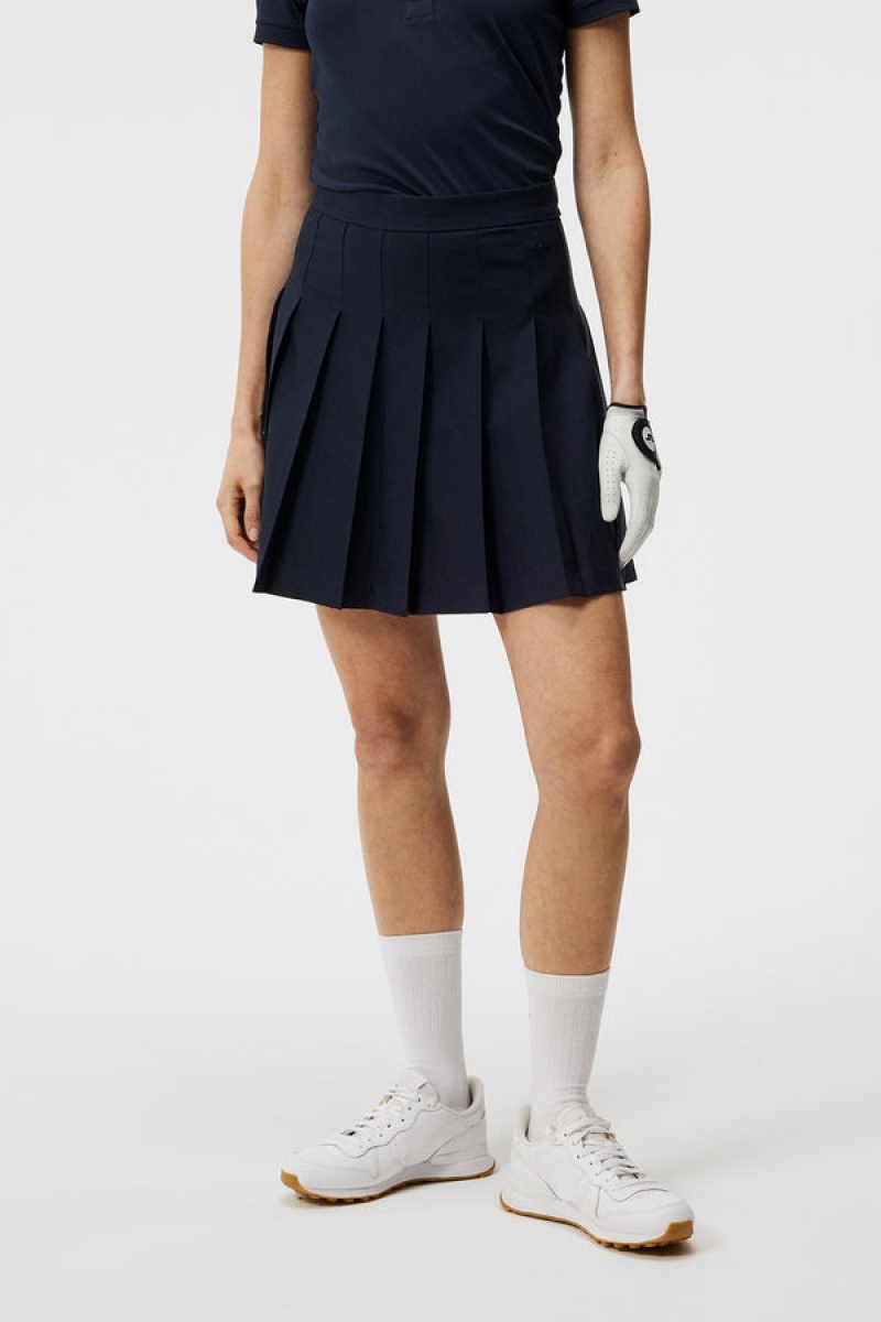 JL Navy Jlindeberg Adina Golf Skirt | SN-JL575183