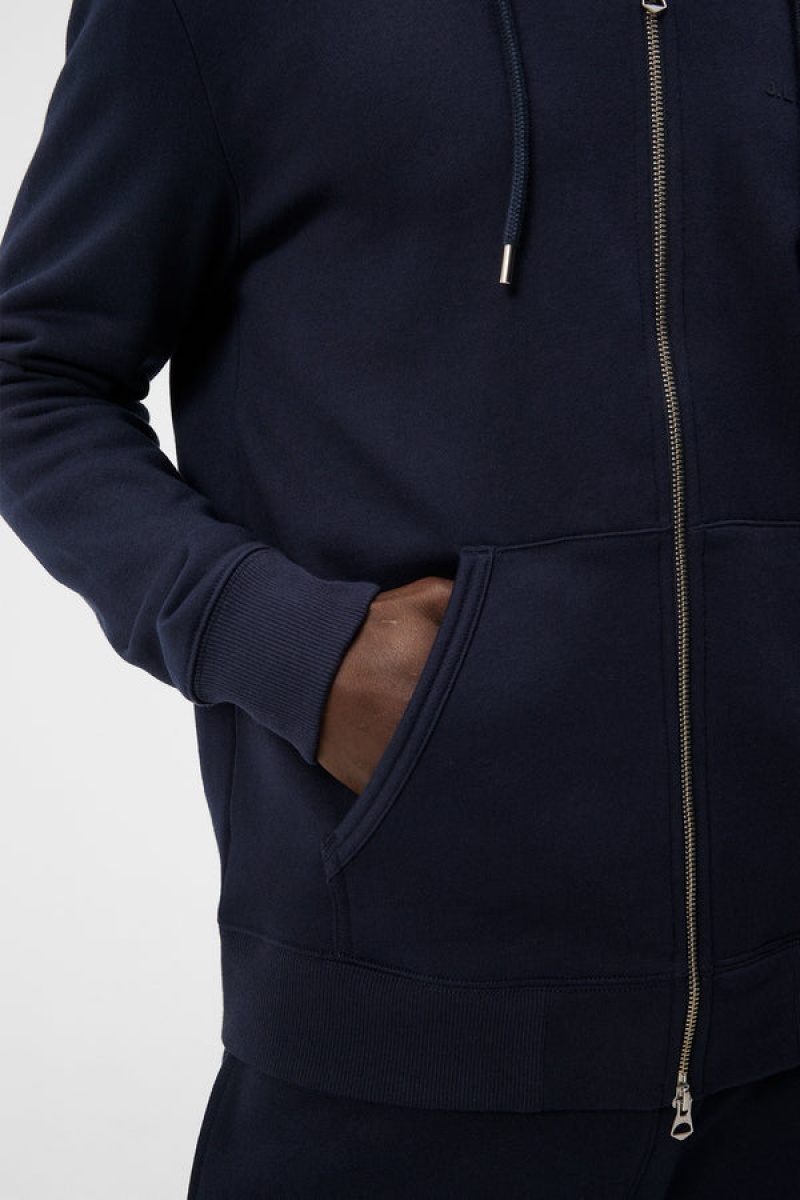 JL Navy Jlindeberg Alpha Zip Hoodie | SN-JL574650