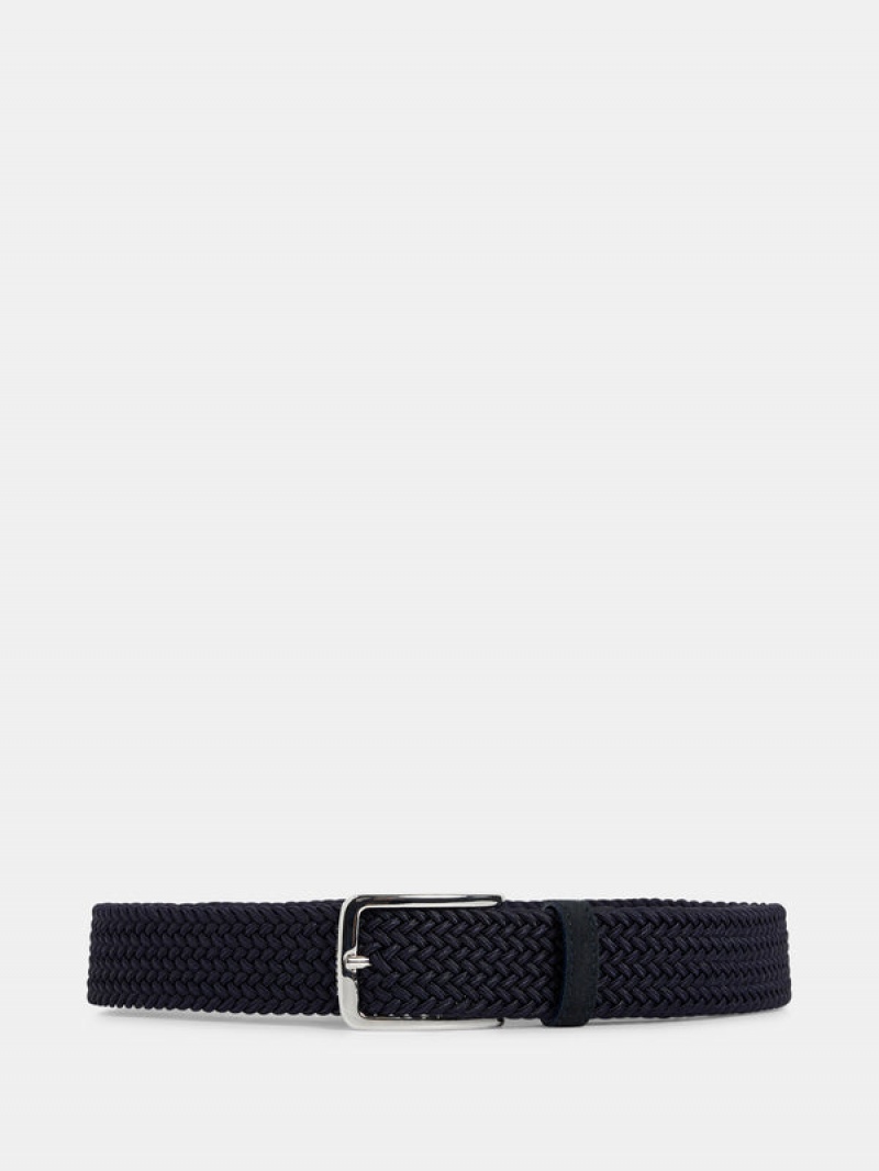 JL Navy Jlindeberg Ben Braided Elastic Belt | SN-JL575053