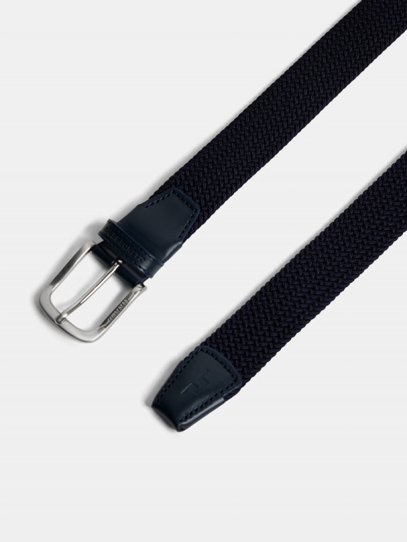 JL Navy Jlindeberg Bernhard Elastic Belt | SN-JL574727