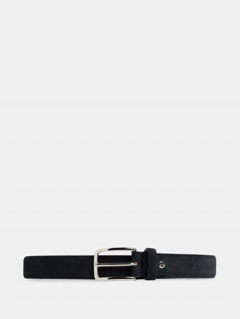 JL Navy Jlindeberg Bobby Suede Belt | SN-JL575055