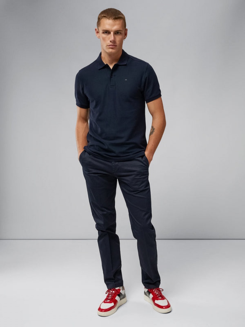 JL Navy Jlindeberg Chaze Garment Dyed Pants | SN-JL574942