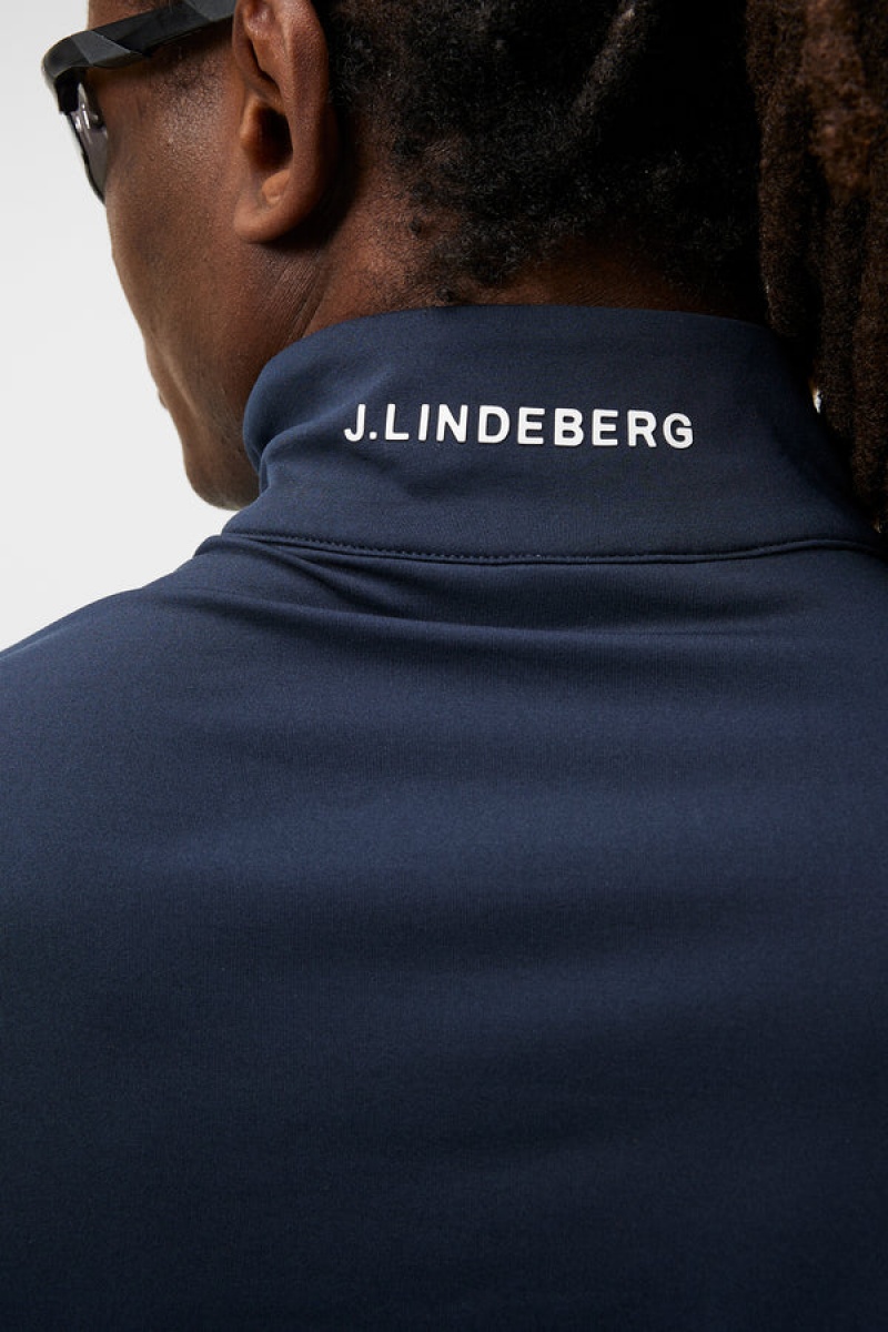 JL Navy Jlindeberg Luke Half Zip Mid Layer | SN-JL574591