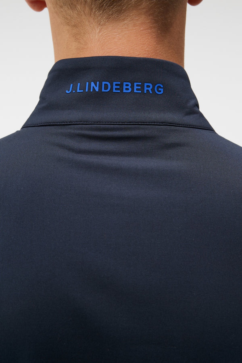 JL Navy Jlindeberg Luke Half Zip Mid Layer | SN-JL574653