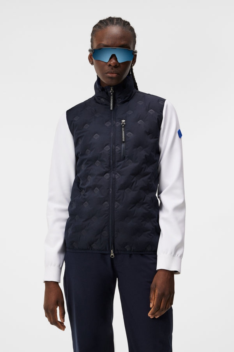 JL Navy Jlindeberg Rosetta Hybrid Jacket | SN-JL575385