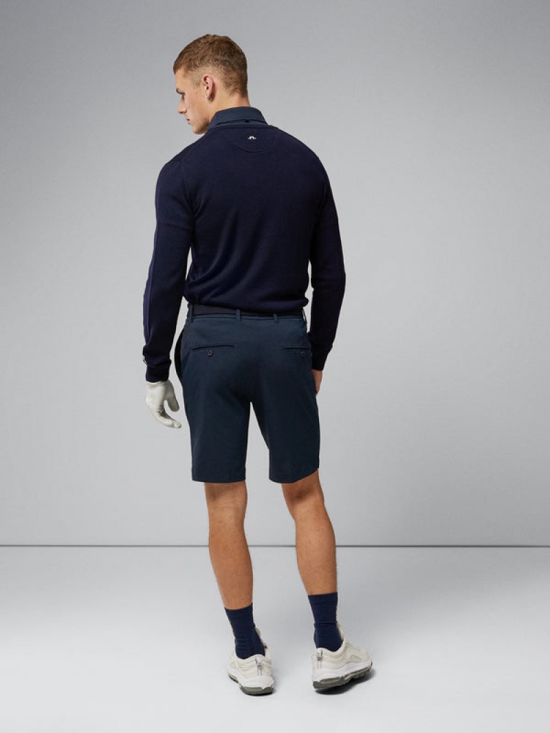 JL Navy Jlindeberg Vent Slim Golf Shorts | SN-JL574581