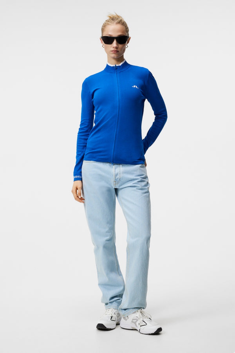 Lapis Blue Jlindeberg Almaida Knitted Sweater | SN-JL575312