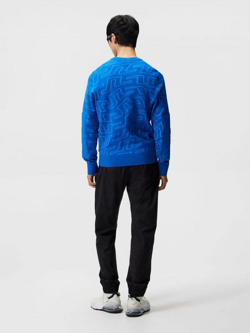 Lapis Bridge Swirl Jlindeberg Bridge Swirl Knitted Sweater | SN-JL574635