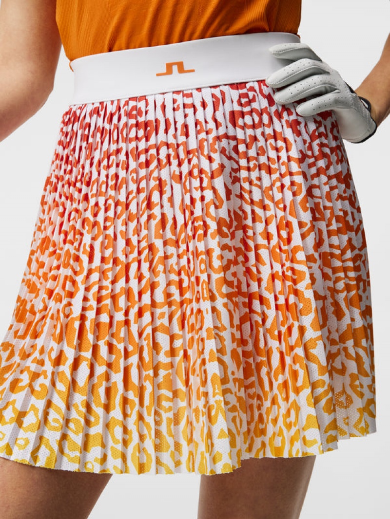 Leo Reflect Sunset Jlindeberg Binx Print Skirt | SN-JL575197