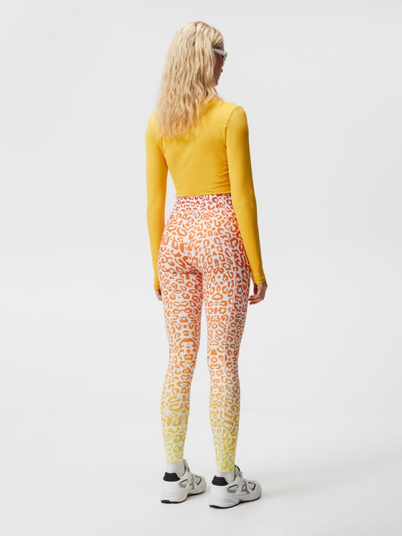 Leo Reflect Sunset Jlindeberg Zena Print Tights | SN-JL575307