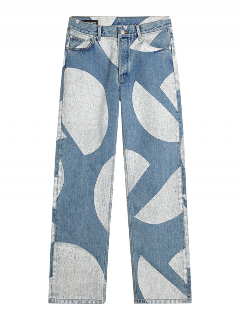 Light Blue Jlindeberg Johnny Dot Loose Jeans | SN-JL574933