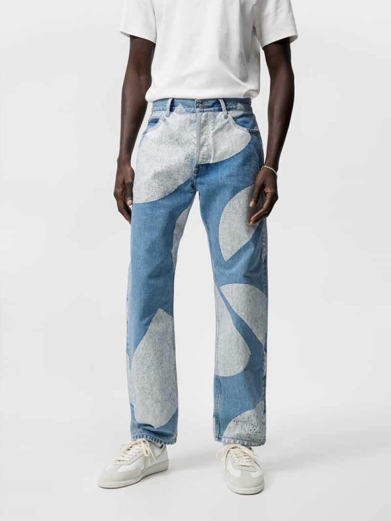 Light Blue Jlindeberg Johnny Dot Loose Jeans | SN-JL574933