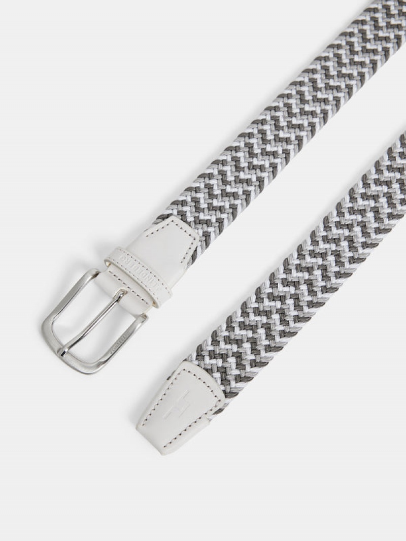 Light Grey Jlindeberg Bubba Elastic Belt | SN-JL574733