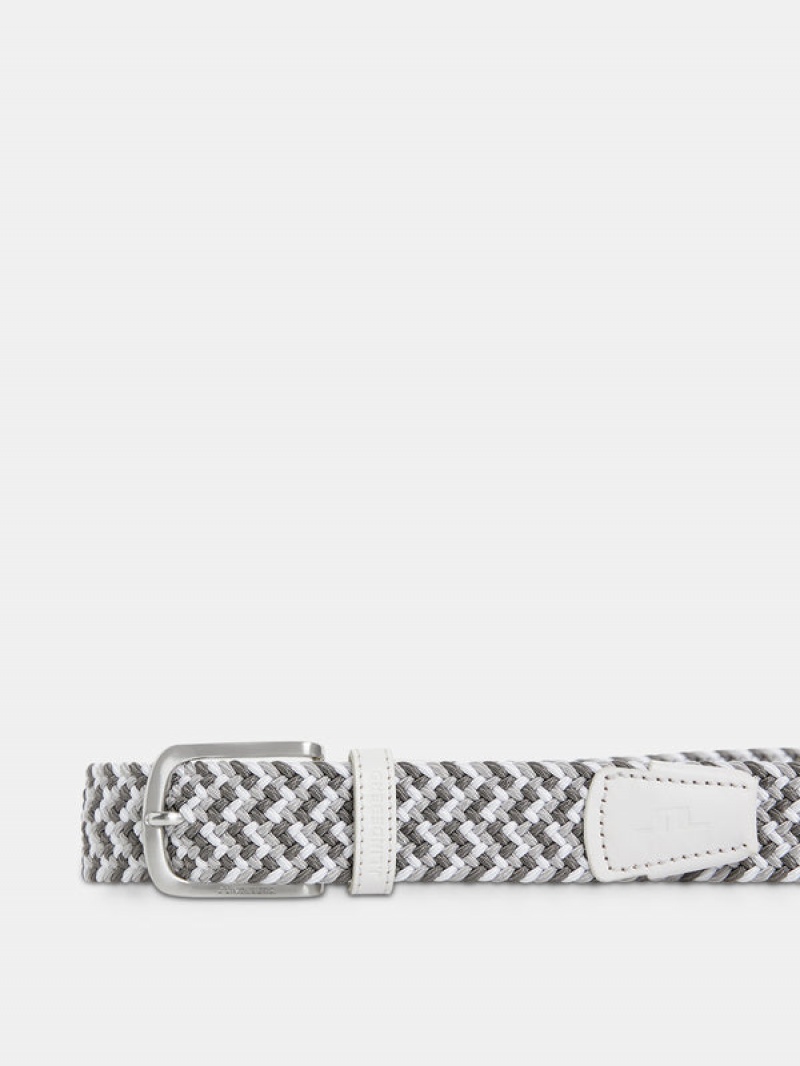 Light Grey Jlindeberg Bubba Elastic Belt | SN-JL574733