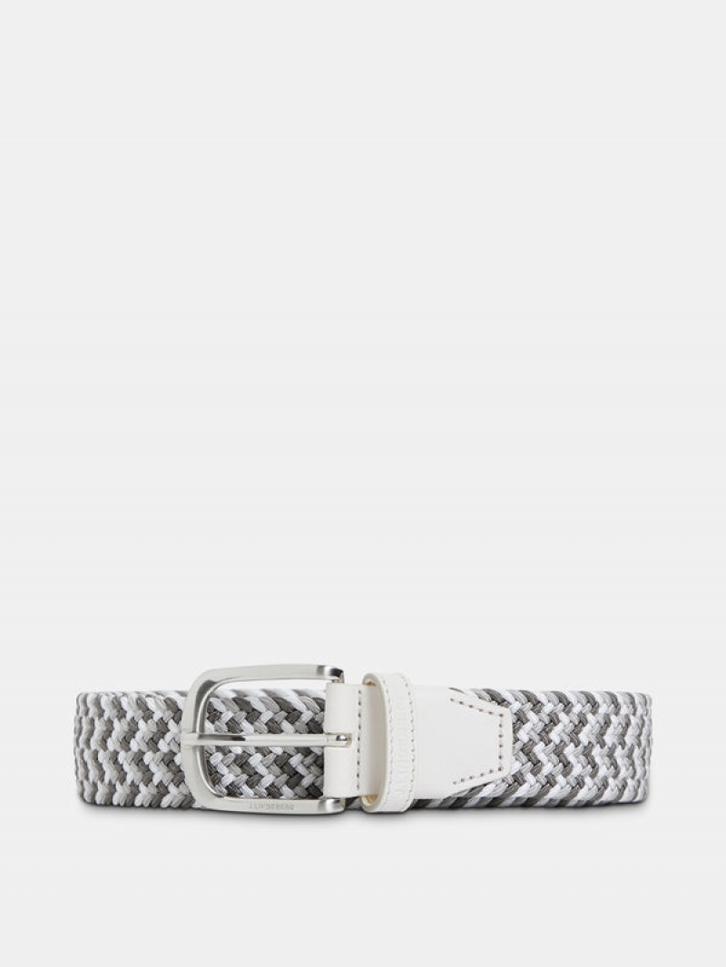 Light Grey Jlindeberg Bubba Elastic Belt | SN-JL574733