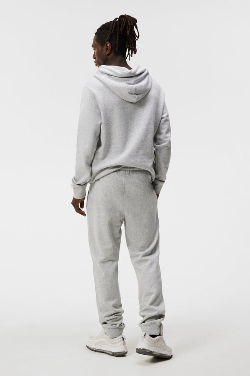 Light Grey Melange Jlindeberg Alpha Hoodie | SN-JL574648