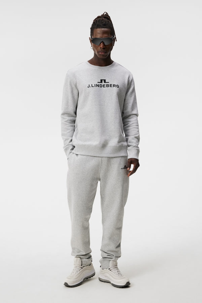 Light Grey Melange Jlindeberg Alpha Sweatshirt | SN-JL574647