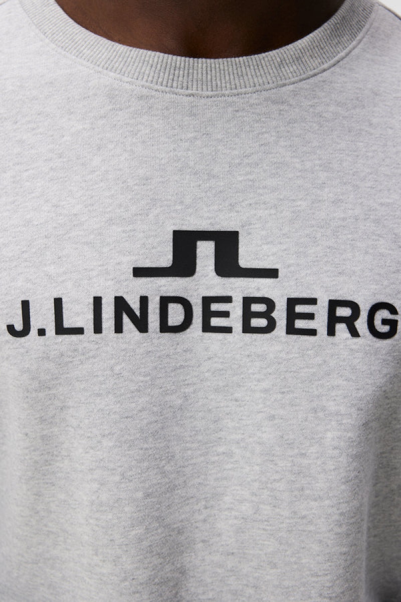 Light Grey Melange Jlindeberg Alpha Sweatshirt | SN-JL574647