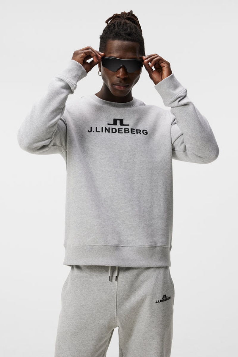 Light Grey Melange Jlindeberg Alpha Sweatshirt | SN-JL574647